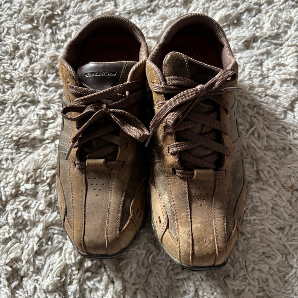Skechers Men's Tan and Brown Sneakers